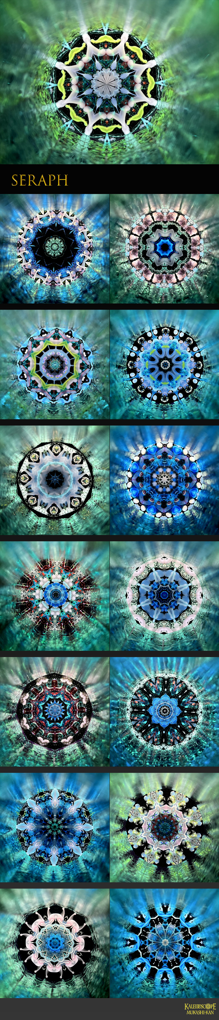 万華鏡：オイル]SERAPH ・セラフ/ 黒釉中世スウォード模様 ： 小嶌 淳